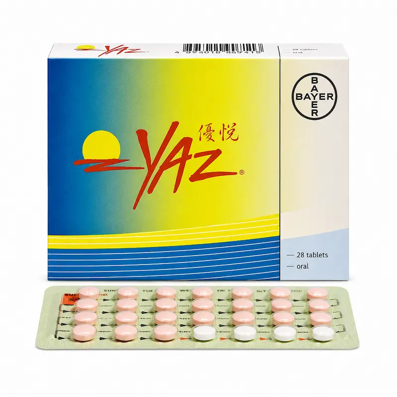 야즈 (드로스피레논 3mg + 에티닐에스트라디올 0.02mg)